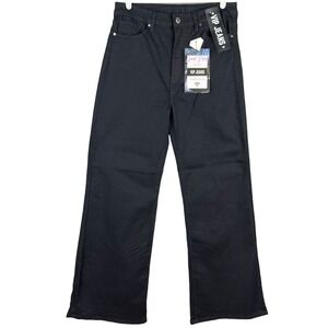 VIP JEANS Womens Black Pants Size 15/16 Sculpting Boot-Cut Stretch High Rise NWT